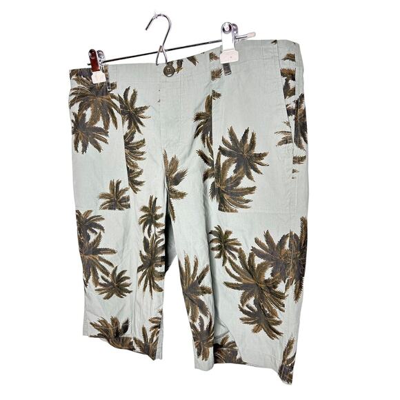 Le superbe the palms Bermuda‎ shorts cannabis tropical sz 12 womens new - Picture 1 of 2